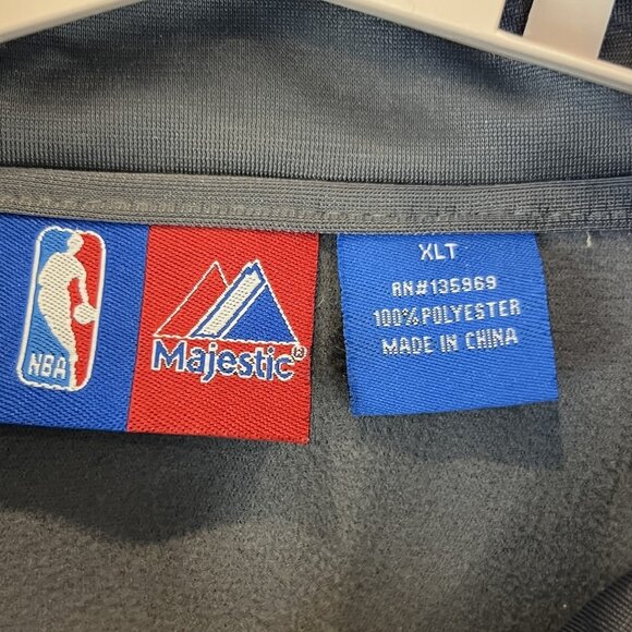 Chicago Bulls Mens XLT Jacket NBA Basketball Fleece Lined Full Zip Majestic - Picture 4 of 12